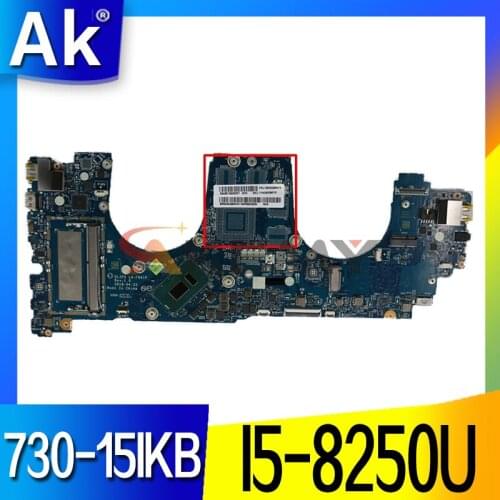 For Lenovo Yoga 730-15IKB 15.6 inch Laptop Motherboard SR3LA I5-8250U CPU DLZP5 LA-F661P 5B20Q96474 MAIN BOARD