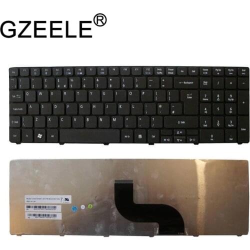 GZEELE NEW FOR ACER TRAVELMATE 5335 5344 5735 5740 5744 KEYBOARD UK LAYOUT KB.I170A.227 replace keyboards black QWERTY