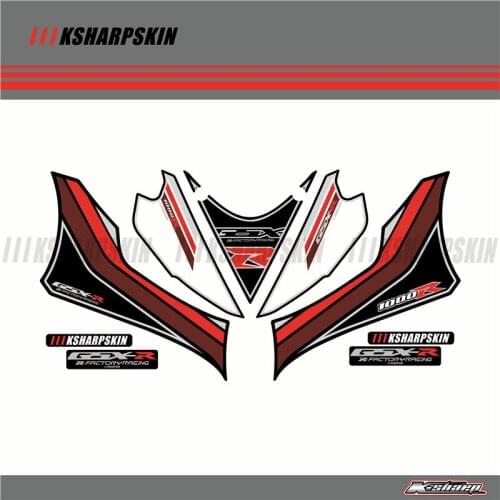 Front Fairing Motor Number Board 3D Gel Protector for SUZUKI 2017 GSXR1000 GSX1000R GSXR 1000