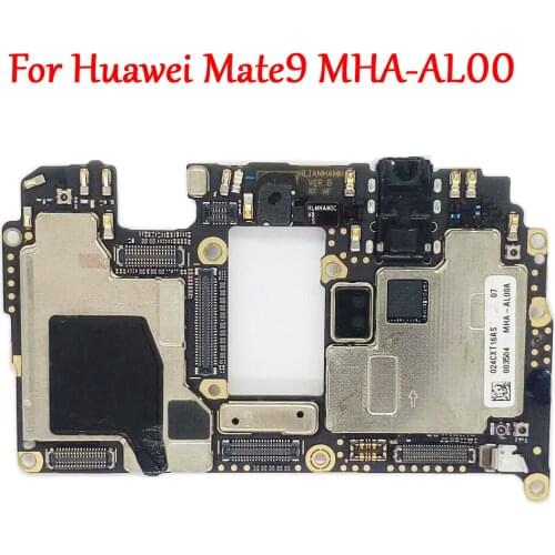 Tested Full Work Original Unlocked Motherboard For Huawei Mate 9 Mate9 MHA-AL00 Logic Circuit Electronic Panel Full Chips