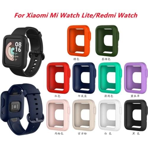 Case Silica Shell Cover Band Strap Bracelet For -Xiaomi Mi Watch Lite Redmi Watch Shell Cover Band Strap for Xiaomi Redmi Watc