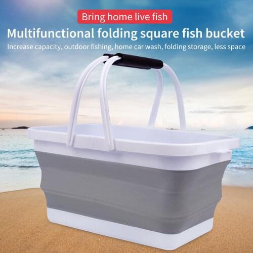 Collapsible Bucket Portable Water Container Wash Basin for Camping Hiking for Cleaning Fishing Car Wash Picnic Travel