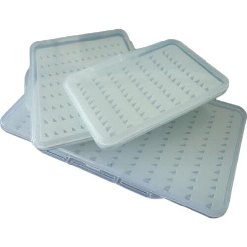 Triangular Foam Fly Fishing Hook Bait Fishing Tackle Box ABS Fishing Bait Box Fish Hook Case For Fishing Accessories