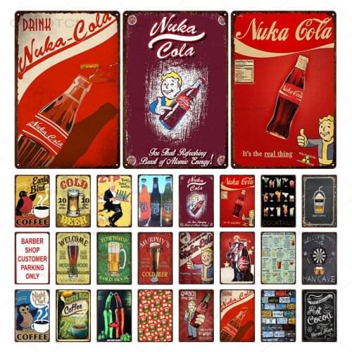 Coke Time Vintage Metal Plate Tin Signs Wall Poster Decals Plate Painting Bar Club Pub Home Decor Wall 30*20Cm Metal Poster