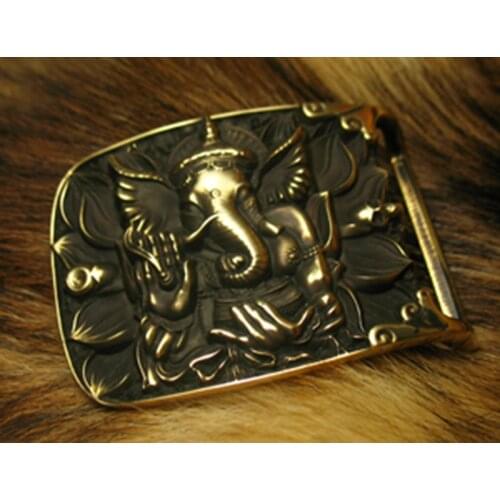 Handmade Elephant Pattern High-grade Brass Belt Buckle ｜ Mens Belt Head ｜ Belt Accessories