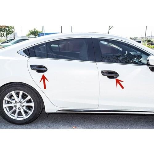 High-quality ABS Chrome door bowl handle decorative patch anti-scratch protection car styling For Mazda 6 ATENZA 2014-2020