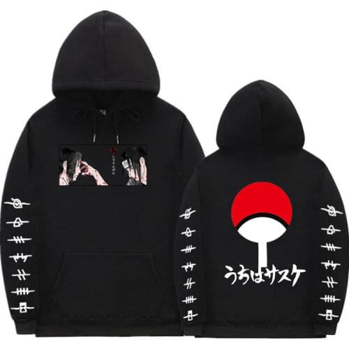 Japanese anime Hoodies Men Women long Sleeve Sweatshirt Manga Black Hoodies Bluzy Tops Clothes Plush coat