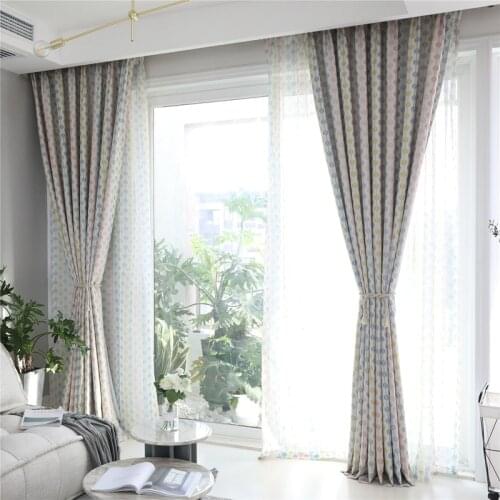 Modern Stripe Style Design Blackout Curtain For Living Room Bedroom Window Balcony Fabrics Drapes
