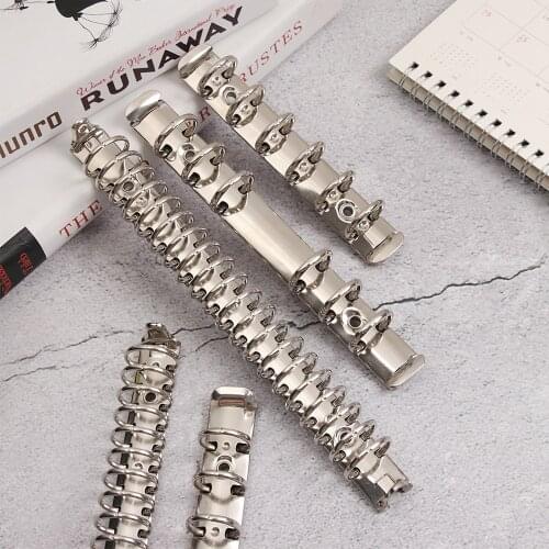 1 PC A4/B5/A5/A6/A7 Refillable Metal Spiral Rings Binder Clip Notebook Binding Hoops Loose-leaf File Folder Clip Stationery