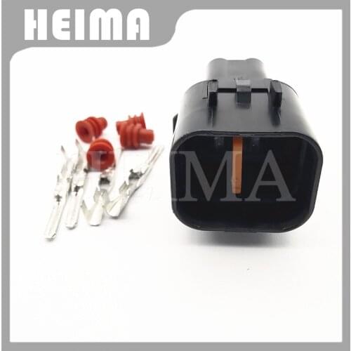 10/20/30sets Black 4 Pin Way KUM 090 Type Oxygen Sensor Connector Waterproof Male Socket Plug for car Hyundai Kia