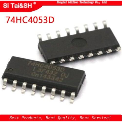 10PCS 74HC4053D SOP16 74HC4053 SOP SN74HC4053DR SOP-16 HC4053 SMD new and original IC