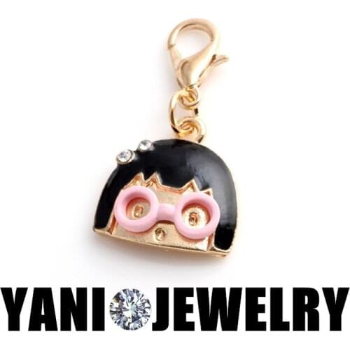 20pcs/lot Free Shipping Cartoon Characters Girl Charms Pendant For Girls Necklace Bracelet Jewelry Making Kids Toy Figures