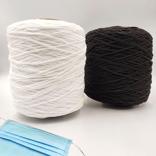 3MM White Black Elastic Band Code goma elastica Rubber Rope DIY Craft Accessories elastique couture For mask costura