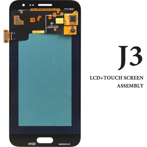 5.0" OEM For Samsung J3 2015 LCD AMOLED J3 J300 J300F Black White Gold Digitizer Display Spare Parts Replacement Assembly