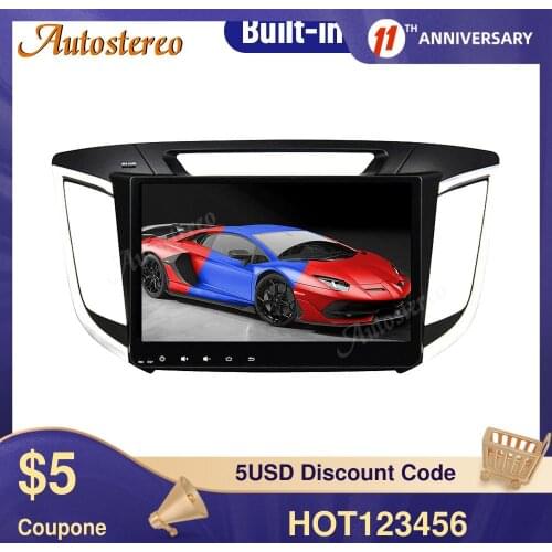 For Hyundai IX25 2014-2018 Android 10.0 64GB PX6 Auto GPS Navigation Multimedia Player Auto Radio Tape Recorder