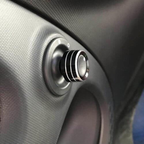 Car Styling For Mercedes Smart 453 Fortwo Forfour Car Rearview Mirror Adjustment Button Decorative Ring Knob Trim Cover