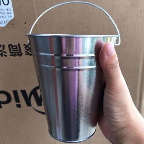 4 Pack Large Galvanized Metal Buckets with Handle 12.8*11.5CM- Unique Goody Baskets, Great for Party Favors, Party Accessories