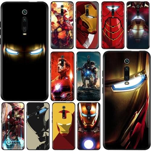 Marvel Iron Man Avengers For Xiaomi Redmi 9T 9I 9AT 9A 9C 9 8A 8 7A 7 6A 6 5A 5 4X PRO Prime Plus Black Soft Phone Case