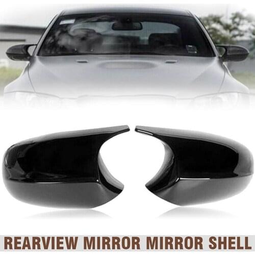 For BMW E90 E91 2005-2007 E92 E93 06-09 2pcs Mirror Cap Housing Left + Right Replacement Rearview Side Mirror Cover Cap Mayitr