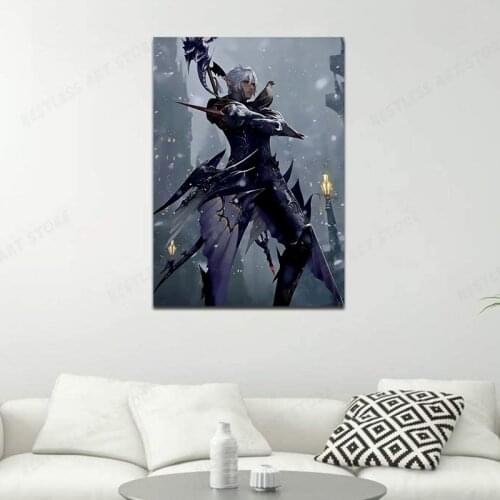 Final Fantasy XIV Game Poster Canvas Painting Home Decoration Cartoon Poster Wall Art Pictures HD Print