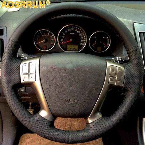Artificial Leather Car Steering Wheel Cover DIY For Hyundai IX55 Veracruz 2007 2008 2009 2010 2011 2012
