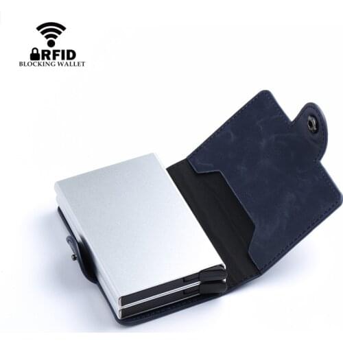 ZOVYVOL Anti-theft Wallet for Man Womens Purse Small Female Card Holder Crazy Horse Leather Travel Card Wallet