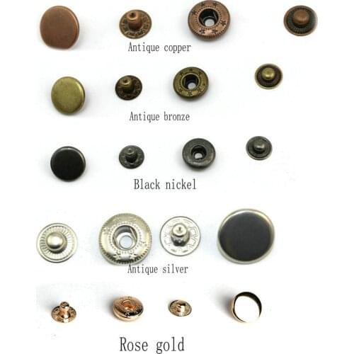 1000set/Pack 831 Metal Press Studs Sewing Button Snap Fasteners Sewing Leather Craft Clothes Bags