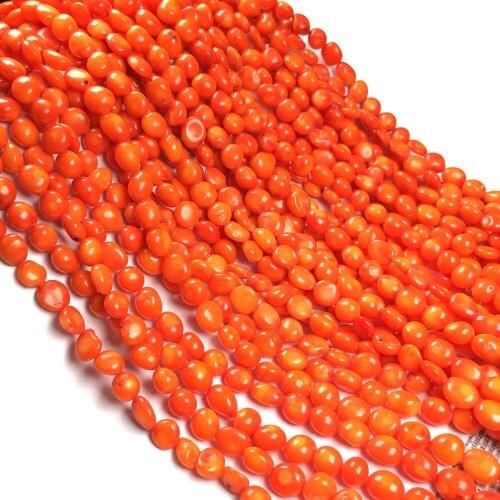Natural Coral Beads Exquisite Irregural Shape Loose Coral Beads for Women DIY Jewely Bracelet Necklace Best Gift Size 7x8mm