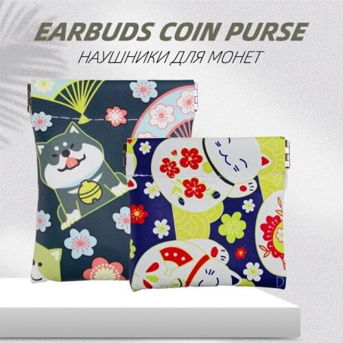 New Leather Coin Purse Women Mini Short Wallet Money Change Earbuds Bag Portable Cards Cover Cute Cartoon Lovely for Kids Girls