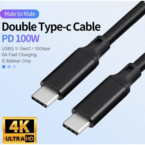NOHON PD 100W E-Marker Type C Cable 4K HD USB 3.1 Gen 2 10Gbps Data Cord for MacBook Pro Laptop 5A Quick Charge USB C Cable