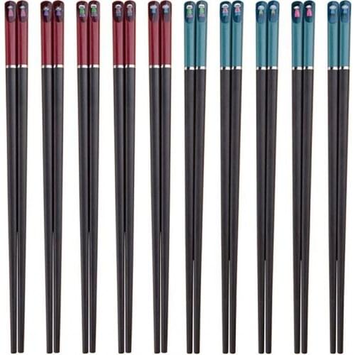 Helpful Alloy Pointed Chopsticks Sushi Noodles Gadgets for Household