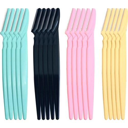 10 Pcs Small Professional Trimmer Safe Blade Shaping Knife Eyebrow Blades Face Hair Removal Scraper Shaver Makeup Beauty Tools