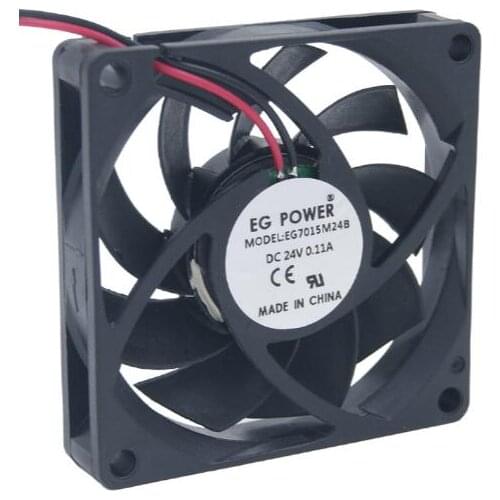EG POWER 7CM 24V EG7015M24B 7015 0.11A 2 line double ball industrial fan DC fan