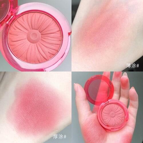 Face Blusher Powder Rouge Makeup Cheek Blusher Powder Minerals Palettes Blusher Brush Palette Cream Natural Blush