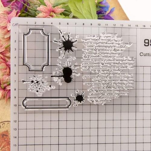 Silicone Clear Stamp Words DIY Cling Seal Scrapbook Embossing Album Decor Craft