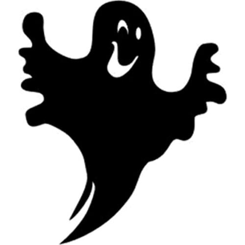 13cm * 15cm Halloween Scary Scary Face Decoration Car Sticker Pvc Auto Parts Silhouette Bumper Window Decal Customizable Colors