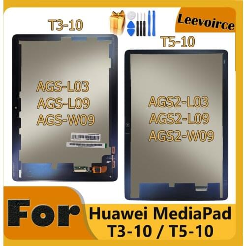 T5 T3 Frame For Huawei MediaPad T3 T5 10 AGS-L09 AGS-W09 AGS-L03 AGS2-W09 AGS2-L09 LCD Display Touch Screen Assembly + Tools