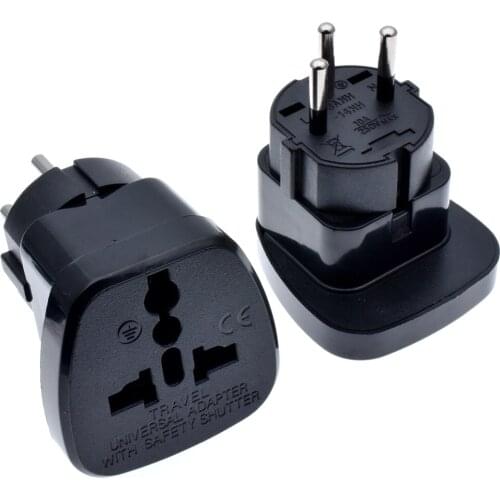 Universal EU US UK AU japan swiss germany france to Israel Egypt Pakistan adapter plug Type H With Safety Shutter