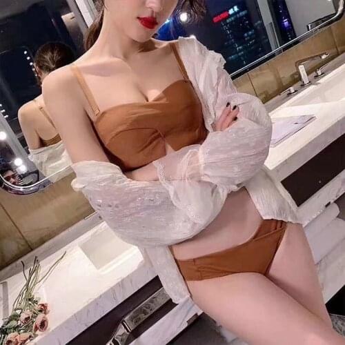 Japanese strapless underwear bra small bra gathered to wipe bra-free steel ring sexy anti-slip invisible beauty back top bra