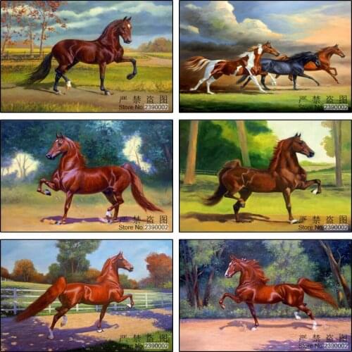 Animal 3D DIY Diamond Embroidery,5D Diamond Painting, Full Diamonds Mosaic Horse Rhinestone Cross Stitch,Needlework,Decor