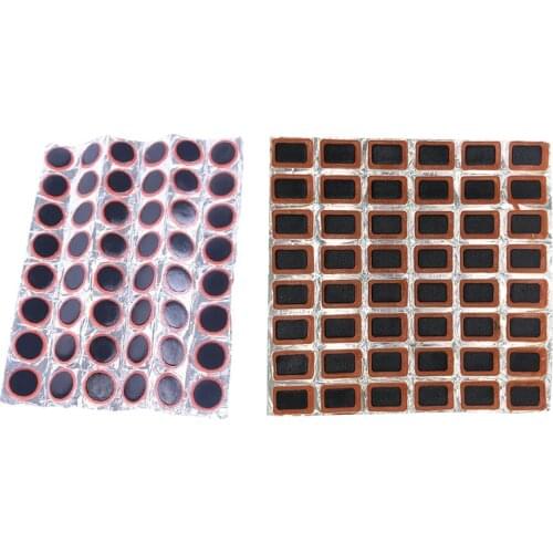 48PCS 25mm Round/Square Rubber Bicycle Tire Patch Cycle Repair Tools Cycling Bike Tire Tyre Inner Tube Puncture Repair Tool