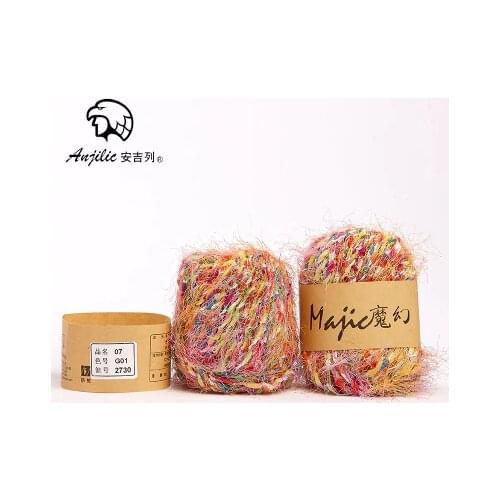 50g/Ball Fashion Imported Polyester Thick Yarn For Hand Knitting Wool Scarf Coat