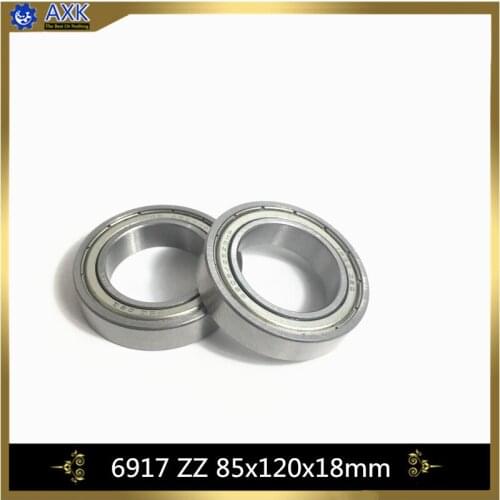 6917ZZ ABEC-1 (2PCS) 85x120x18MM Metric Thin Section Bearings 61917ZZ 6917ZZ