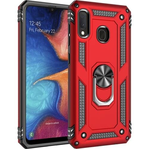 Armor Shockproof Case for Samsung Galaxy A20e Military Car Holder Ring Case Cover for Samsung Galaxy A20e A 20e SM-A202F A202K