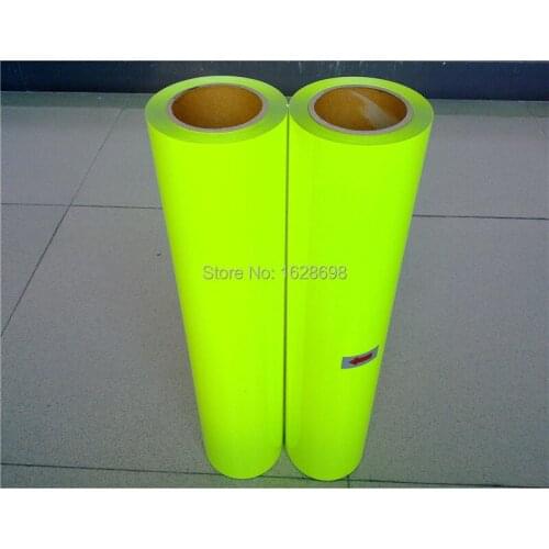 CDU-28 Neon yellow color Free shipping high-quality heat transfer vinyl,transfer vinyl 50X200CM/LOT