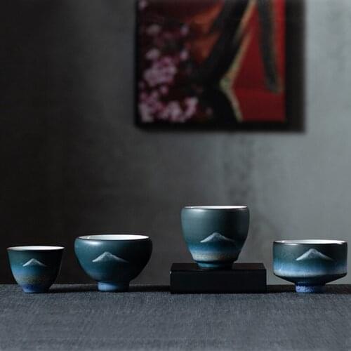 Tea Cup Japanese Style Handmade Stoneware Kiln Baked Revitalizing Master Cup Set Group Cup Personal Cup Chinese Style Tea Cup