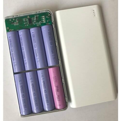 Case PCB 8 section charging 18650 Batteries 20000mAh polymer mobile power nesting kit for Romoss DIY Power Bank