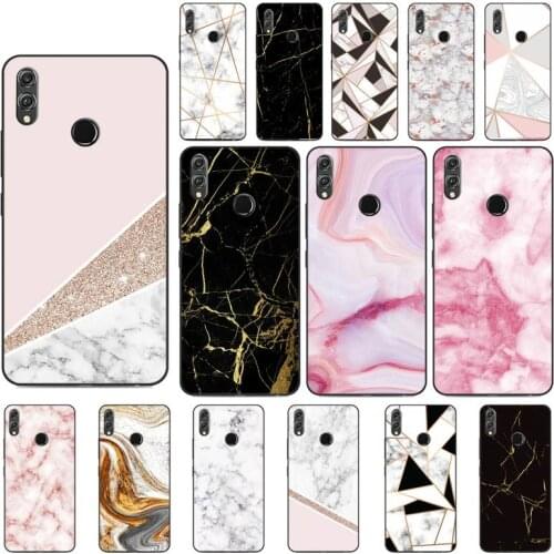 Yinuoda gold marble Line sparkle Phone Cases For Huawei Honor 8X 8A 9 10 20 Lite 30Pro 7C 7A 10i 20i