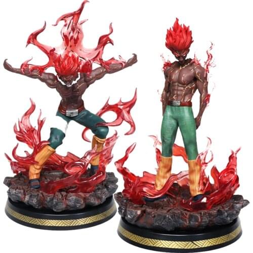 Glow GK Anime Might Guy Action Figure Big PVC Excellent Model Eight Gates Figurine Toy Collectibles 30cm