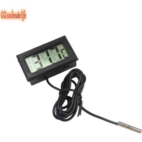 Aquarium Electronic thermometer Digital LCD Display Water Thermometer Gauge for Probe Temperature Fish Pet Viewing Decor Tool